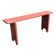 Banc ancien en bois peint en rouge