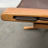 Modern Mid-Century Norwegian Siesta Pouf in Leather by Ingmar Relling for Westnofa, 1960s