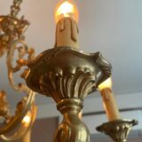 8-branch bronze chandelier