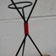 1960's black metal tripod plant holder