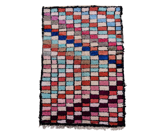 Berber carpet Boucherouite 165x265 cm