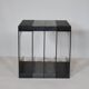 Space Age Vinyl Record Rack in Smoked Acrylic, 1970s