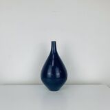 Vintage blue ceramic vase