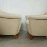 Pair scandinavian armchairs