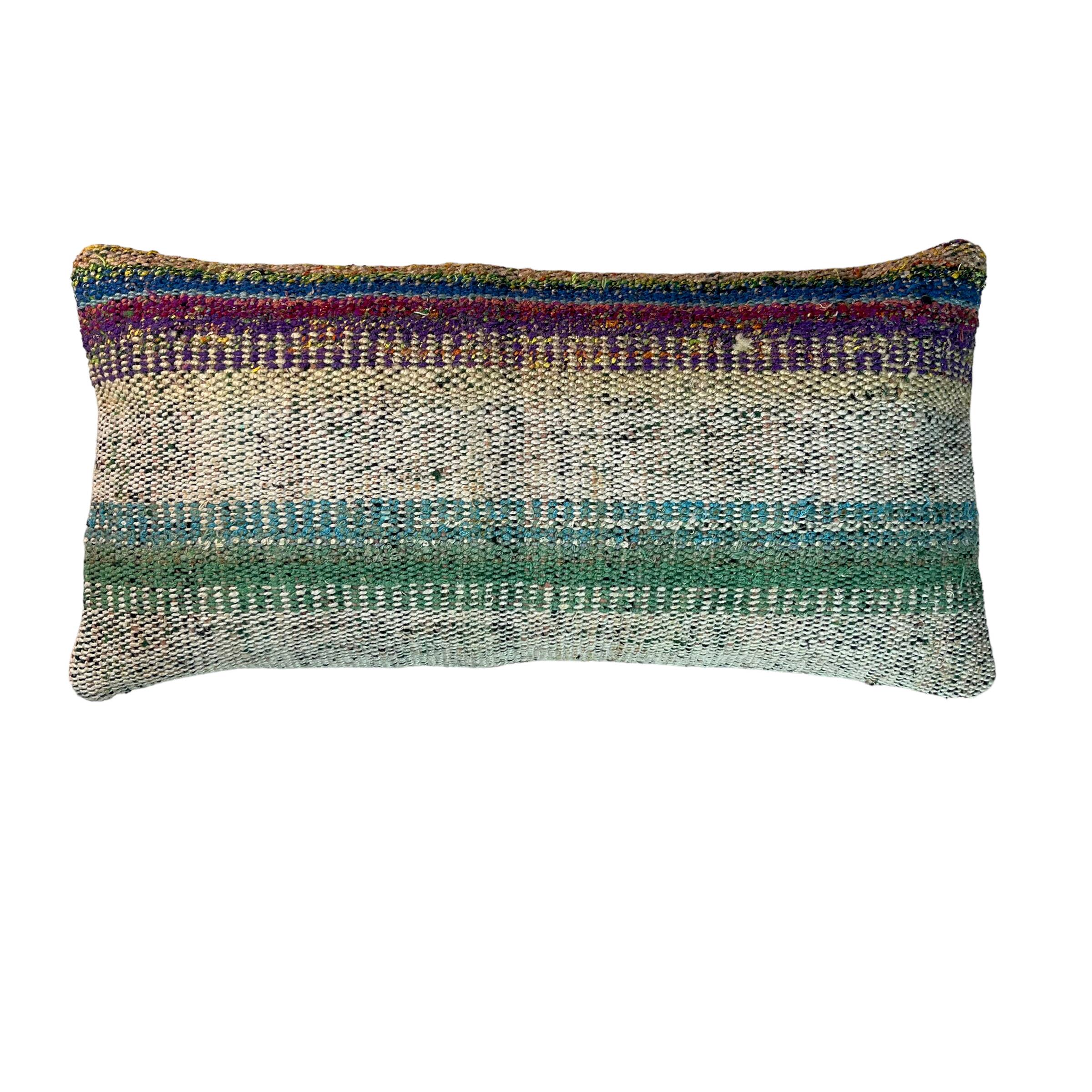 Housse de coussin kilim turc vintage, 30 x 60 cm