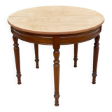 90cm Solid Wood Half Moon Folding Round Table