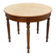 90cm Solid Wood Half Moon Folding Round Table