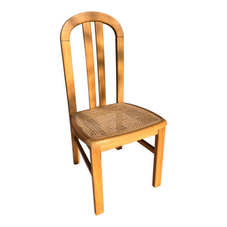 Chair cannee light wood
