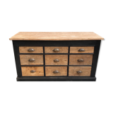 Old furniture of trade 9 drawers
