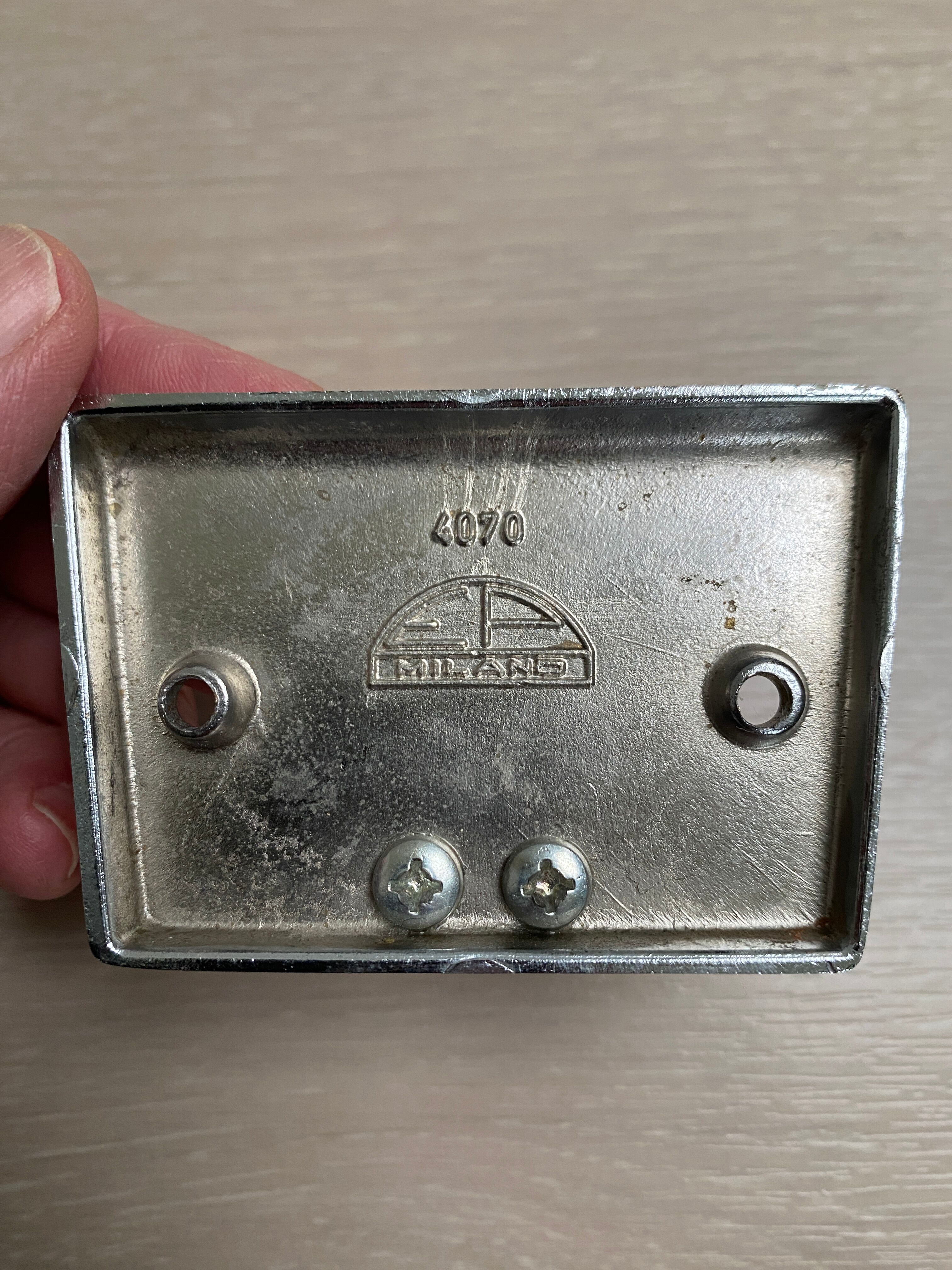 Chromed metal bathroom set