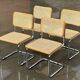 Set of 4 chairs model Cesca B32 designed by Marcel Breuer design