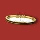 Small vintage oval mirror in gilded resin – 1960s