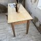 Table de ferme en pin et chêne