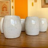 Set of vintage ceramic mugs