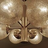 Large Vintage Bubble Glass Pendant Light