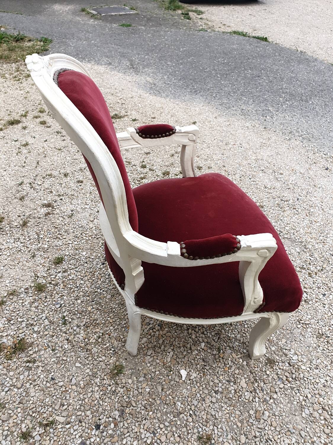 Louis XV child's cabriolet armchair