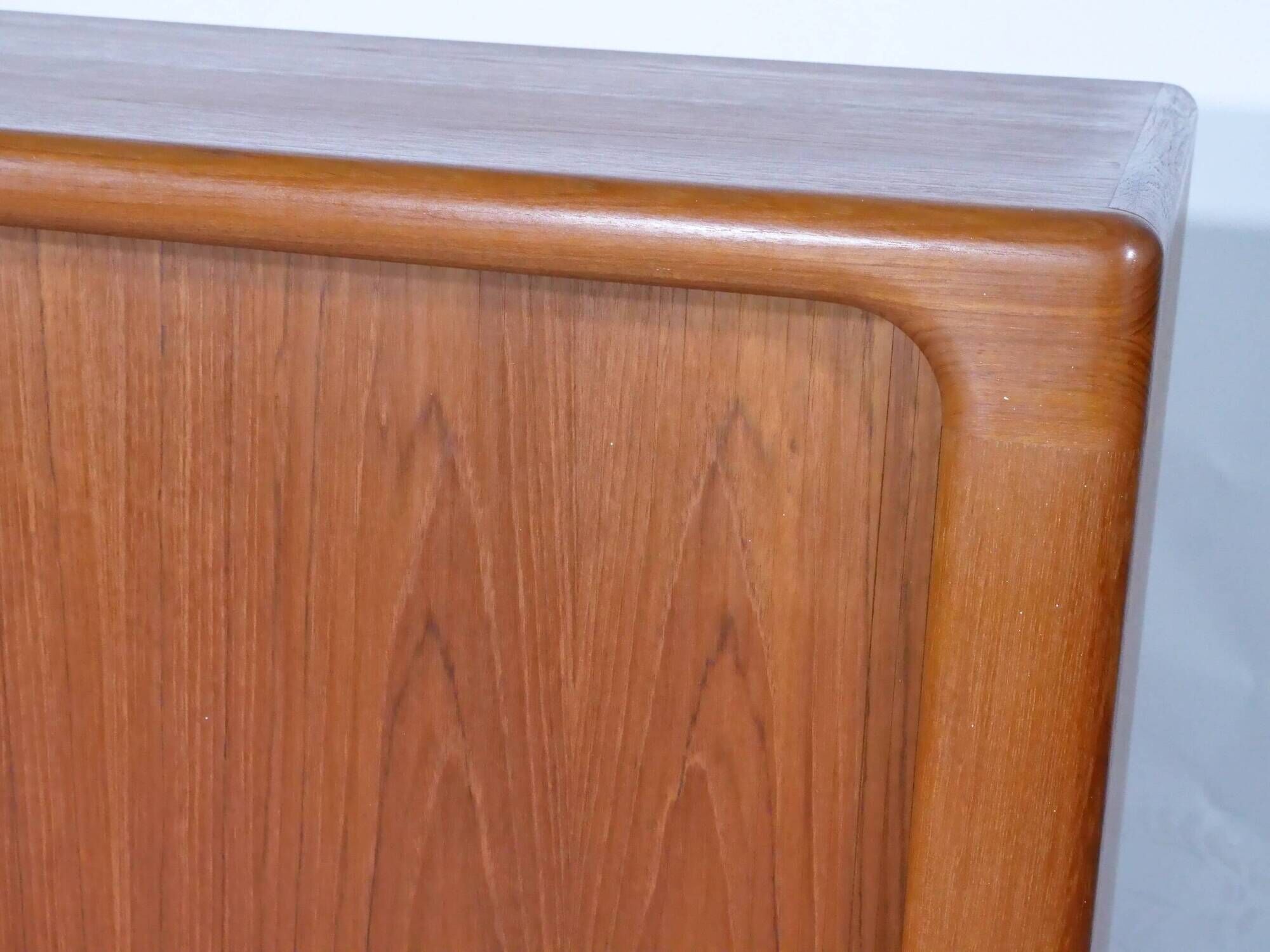 Teak sideboard by dyrlund, sliding door dresser, danish design, 1960s