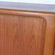 Teak sideboard by dyrlund, sliding door dresser, danish design, 1960s