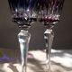 6 Baccarat glasses Piccadilly Model in colored crystal