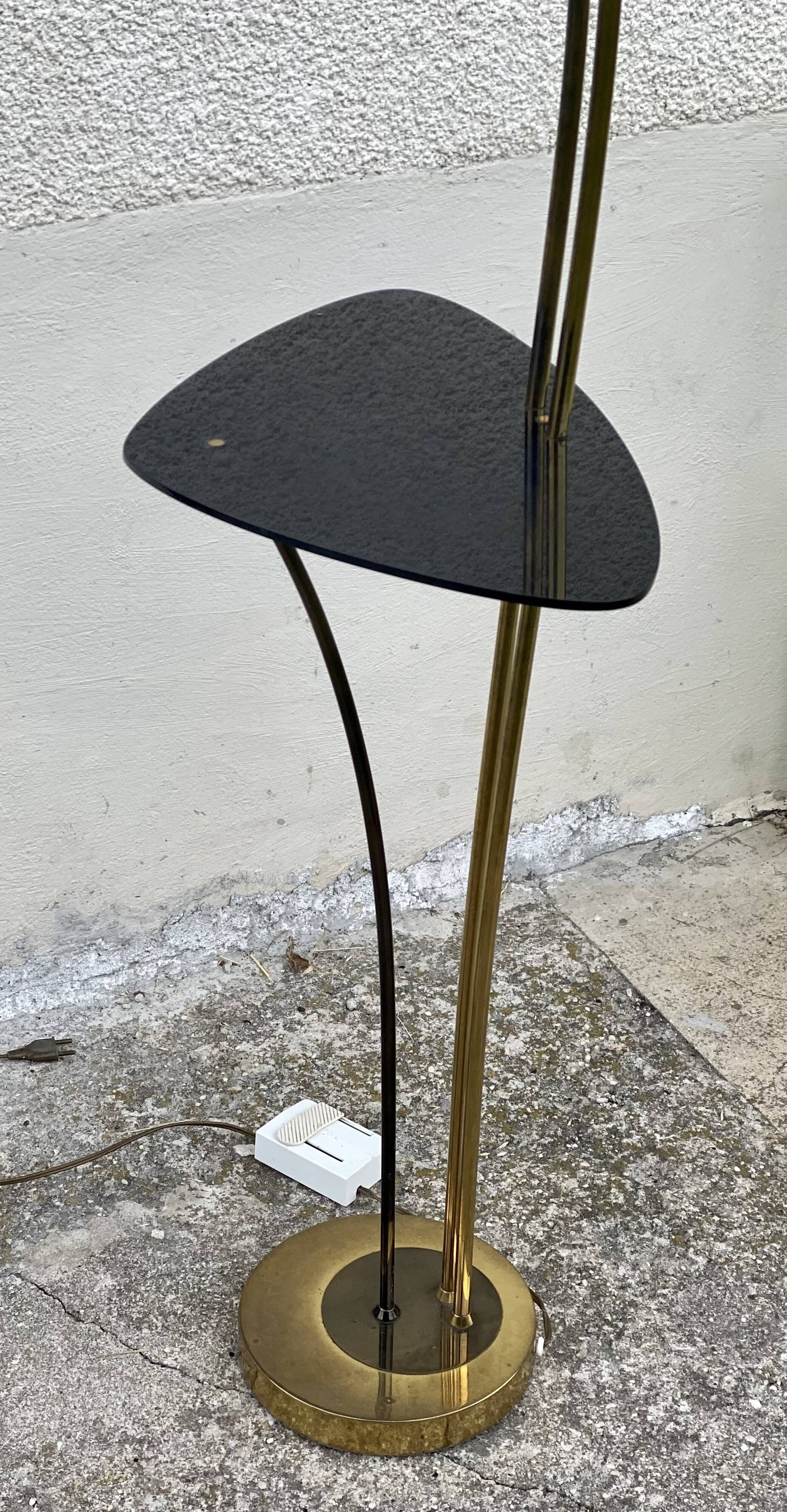 Arlus vintage 1950 reed floor lamp