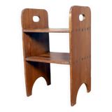 Antique Burmese teak workshop shelf