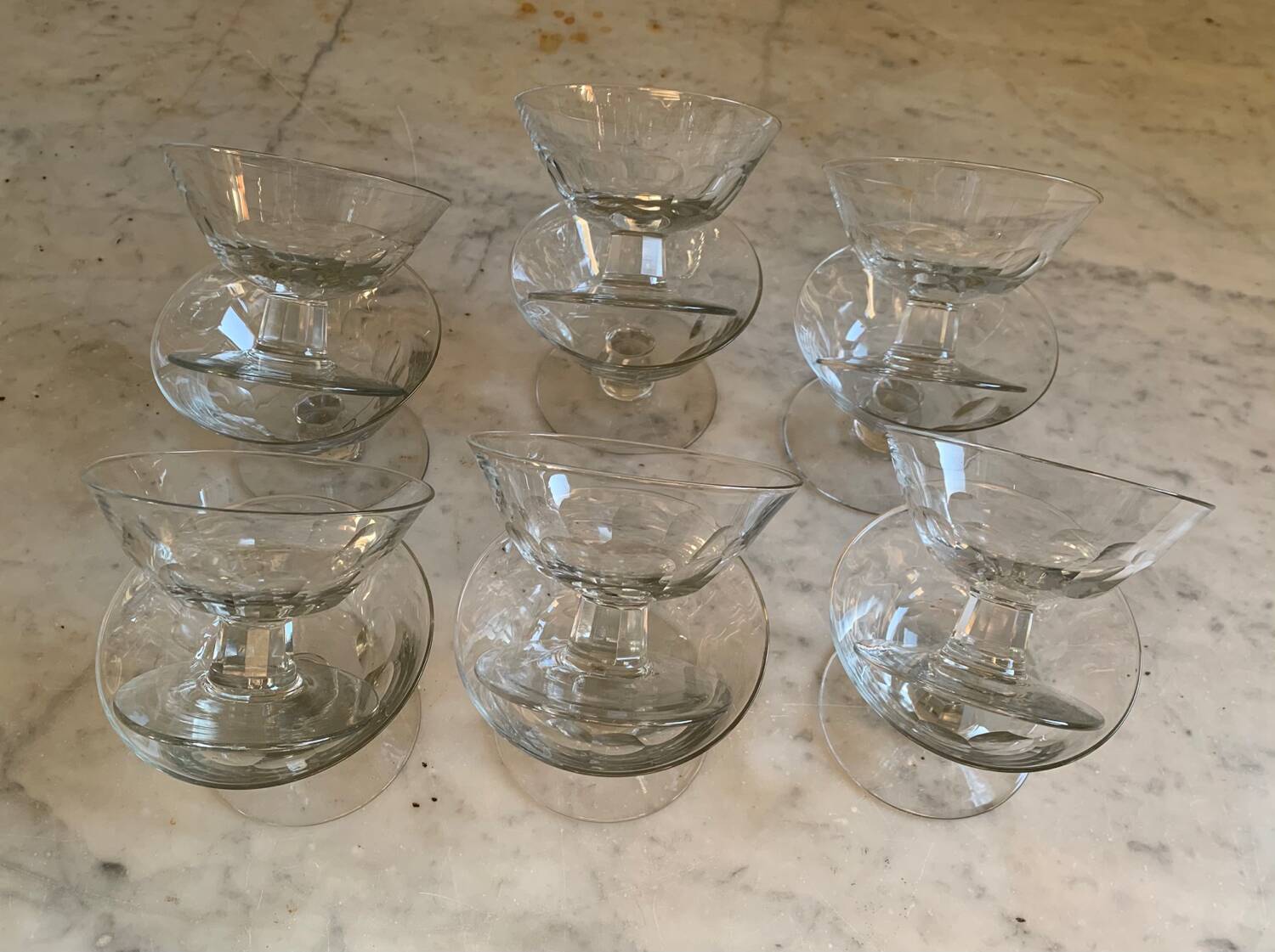 12 champagne glasses