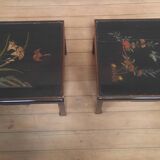 Pair of lacquered sofa ends