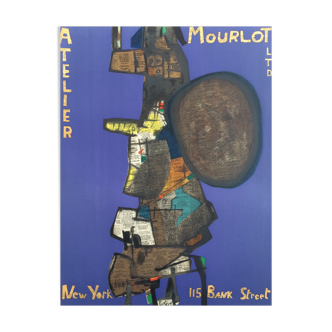Maurice ESTEVE "Bank Street", Atelier Mourlot Ltd, New York, 1967. Original exhibition poster