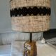 vintage fractal resin lamp 60s/70s