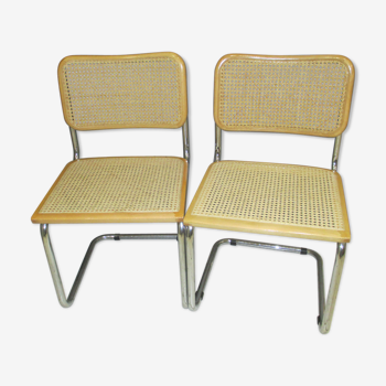 Paire de chaises cesca B32 Marcel Breuer  1980