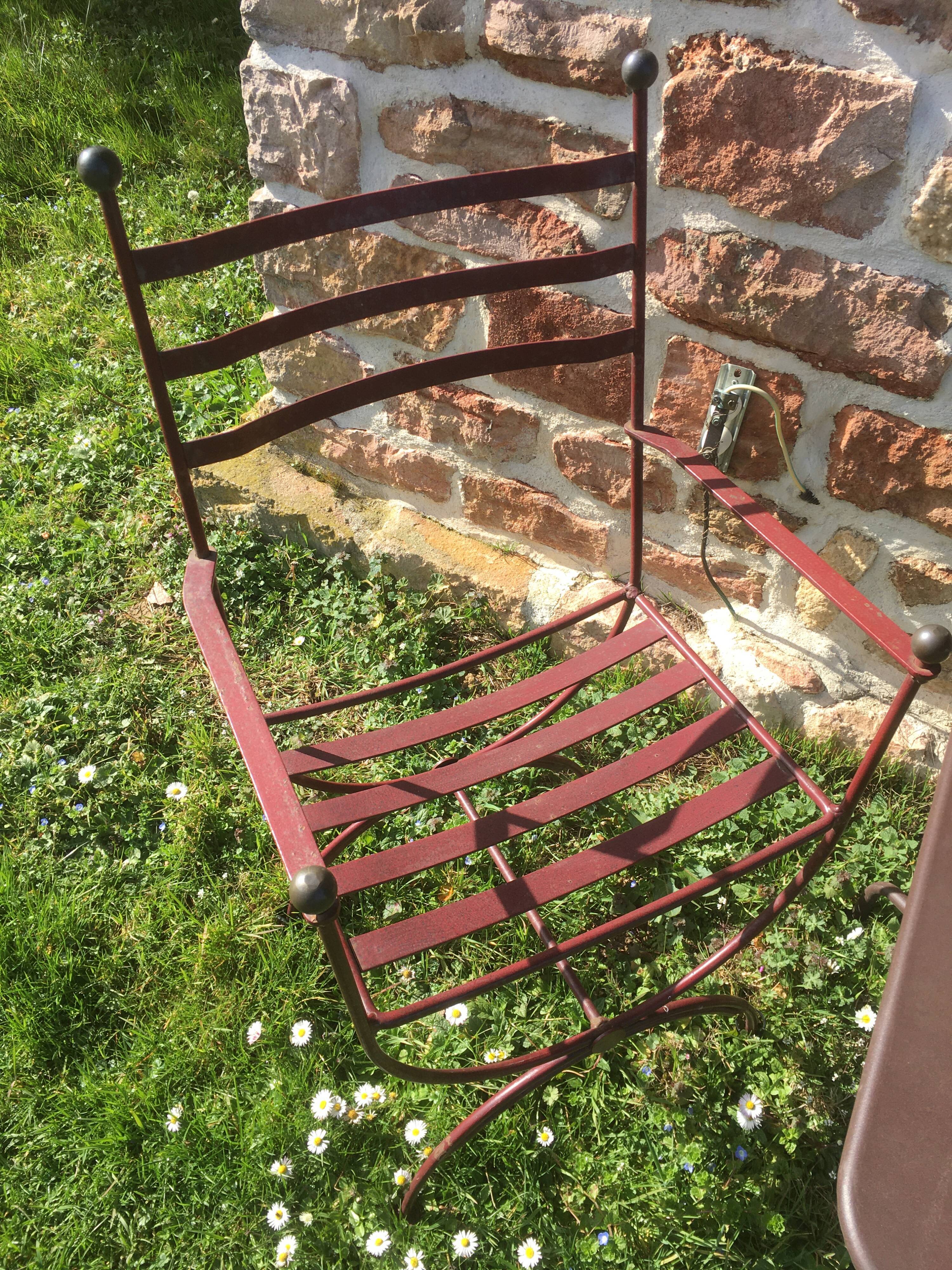 Wrought iron garden set