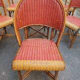 Set of 7 Parisian bistro / café chairs from the 1930s