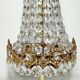 Lampe de table en cristal. Espagne, années 1970.