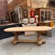 Oval table in solid oak