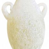 1960s Murano Glass Amphora Vase by La Murrina with Scavo Decoration