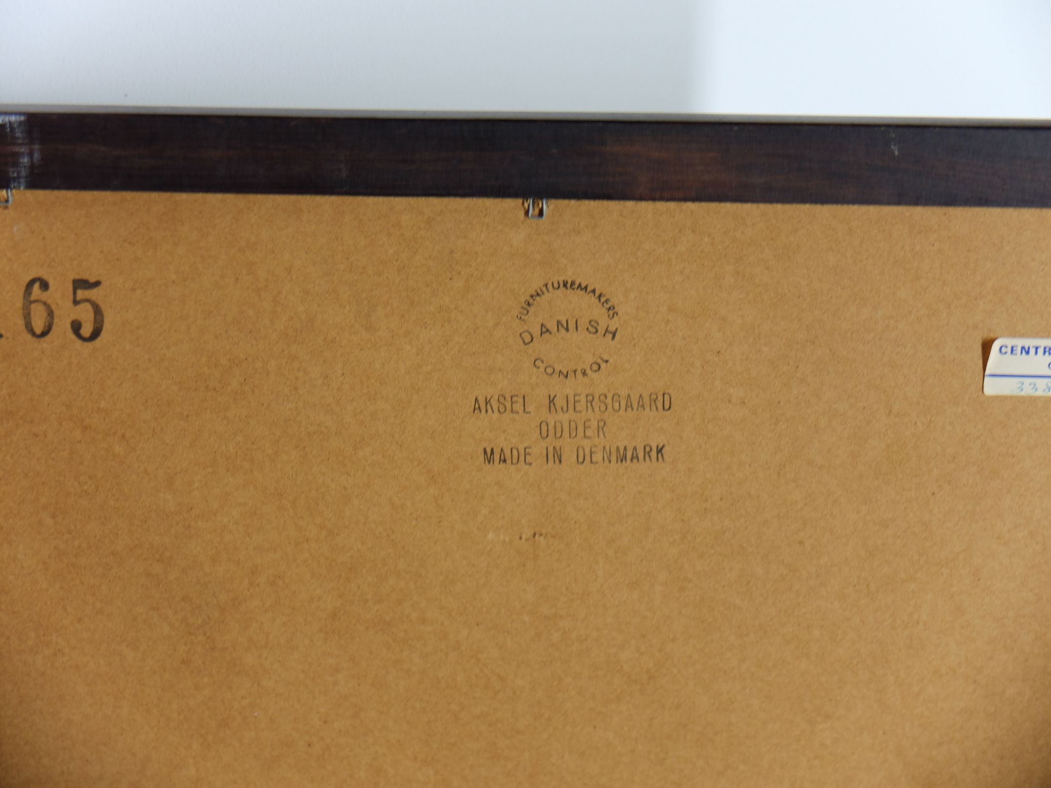 Scandinavian rosewood mirror 1960, Kai Kristiansen for Aksel Kjersgaard