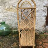 Vintage rattan shelf