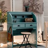 School curtain desk