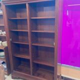 Bookcase with 2 glass doors