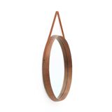 Round mirror with teak frame, 1960s
