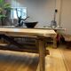 Tower antique oak farmhouse table - 300 by 93 cm