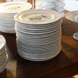 English earthenware service, CP monogram, ducal crown, 109 pieces