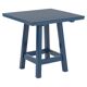 Table carrée artisanale contemporaine en bois massif de la collection Bacon