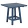 Contemporary handcrafted square table in solid wood from the Bacon collection.