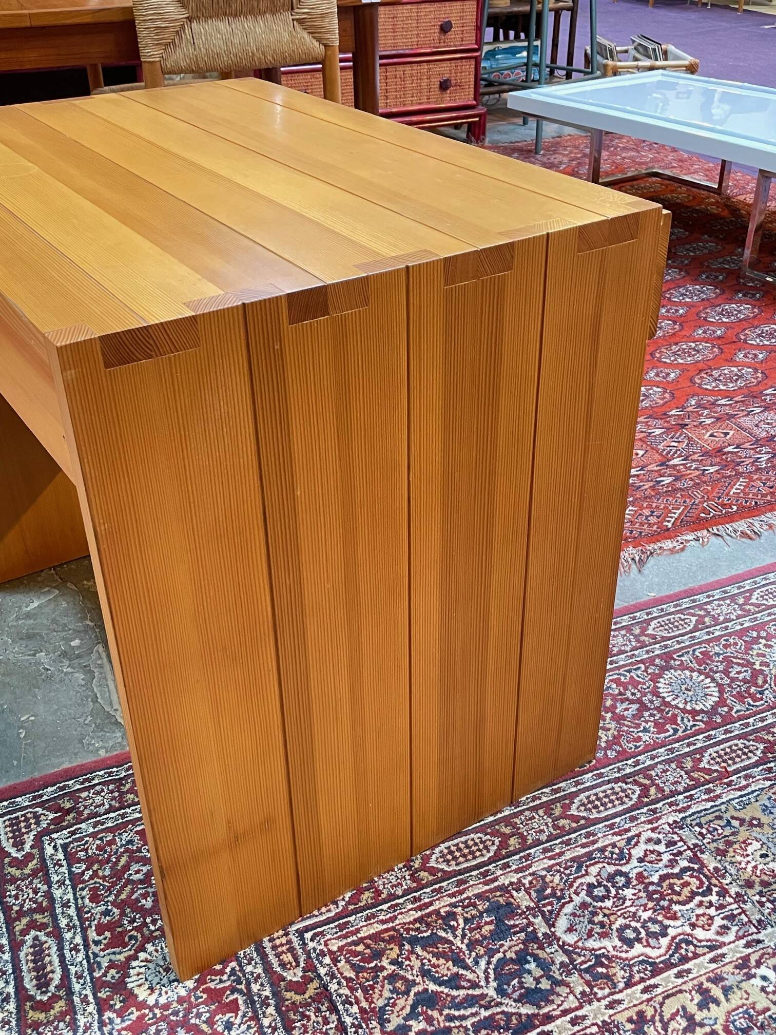 Bureau vintage design Roland Haeusler pour Maison Regain années 1980