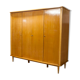 Scandinavian wardrobe 1960 honey color 4 doors L 205 cm