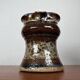 Ceramic workshop carafe vase from mid-century Danish design by Erik Askholm, 1960s.