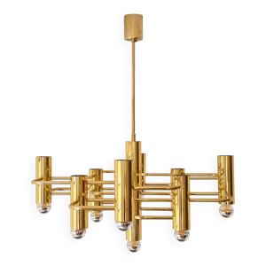 Lustre en laiton doré - boulanger
