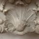Louis XV style fireplace in white Carrara marble, 19th century