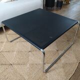 Perforated metal coffee table